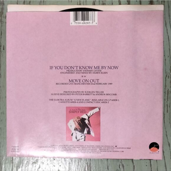 Simply Red If You Don't Know Me By Now 45 Record Elektra Asylum Records - Picture 2 of 6